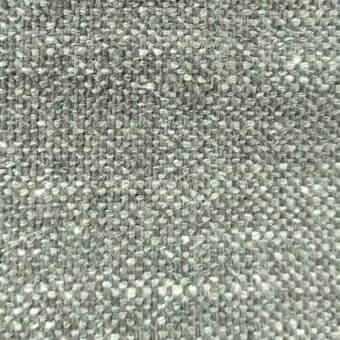 Sage green textured fabric with speckled weave, displaying vertical and horizontal threads; label reads “ditre italia > fabric (m) > martin > marting 106.”